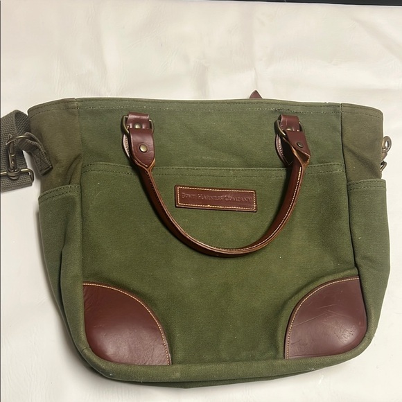 Boyt Harrness Company Green and Brown Messenger Bag - Picture 1 of 4